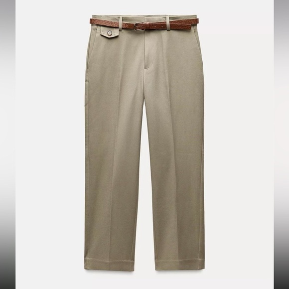 New ZARA Straight Leg Pants - Picture 5 of 7